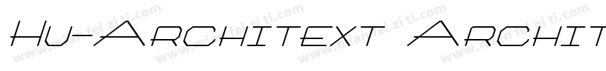 Hu-Architext Archit字体转换